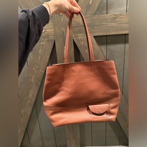 J. Crew leather tote